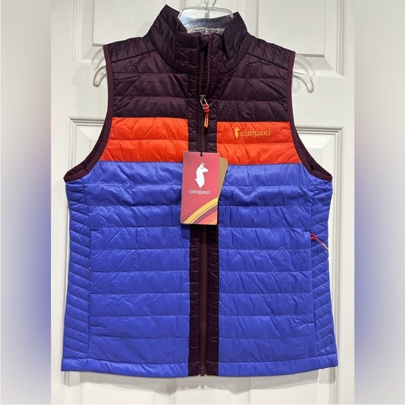 Cotopaxi Women’s Medium Capa Insulated Vest Blue NWT Puff Puffer Wine Amethyst